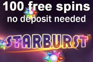 100 free spins deposit 10