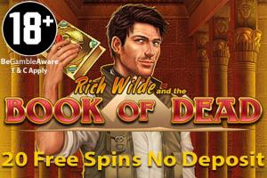 50 No Deposit Spins Book Of Dead